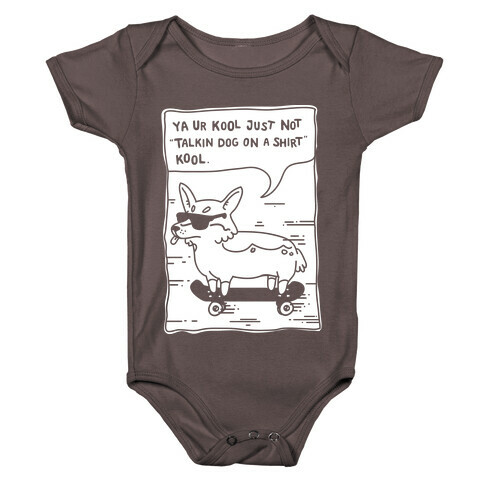 Talking Dog on a Shirt Cool Baby One-Piece