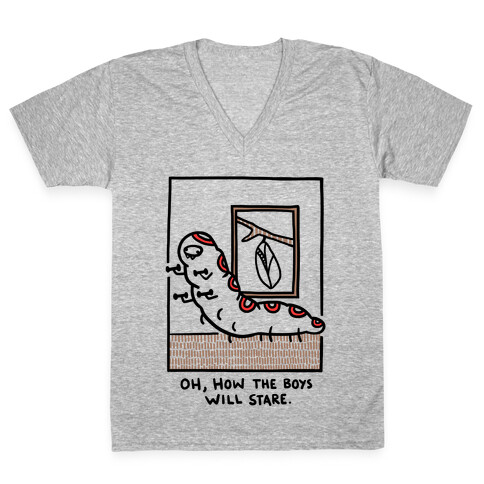 Oh, How The Boys Will Stare V-Neck Tee Shirt