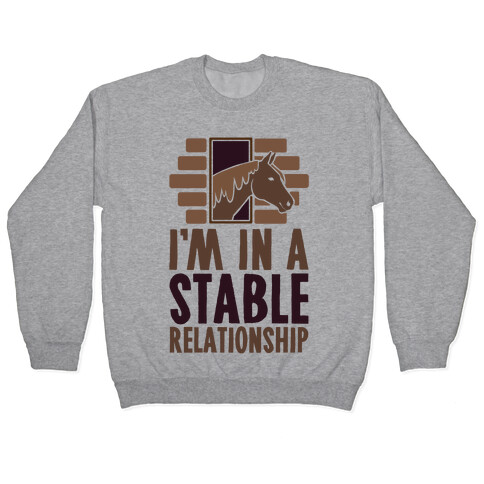 I'm In A Stable Relationship Pullover