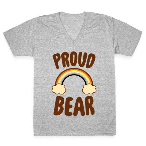 Proud Bear V-Neck Tee Shirt