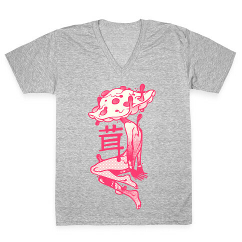 Mushroom Boy V-Neck Tee Shirt