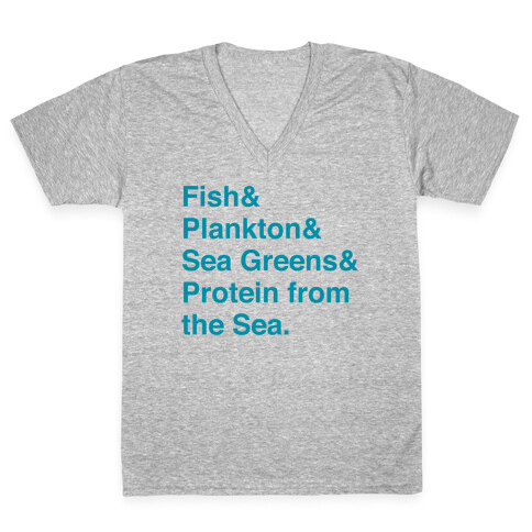 Protein From The Sea V-Neck Tee Shirt