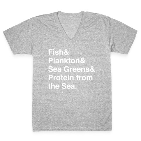 Protein From The Sea V-Neck Tee Shirt