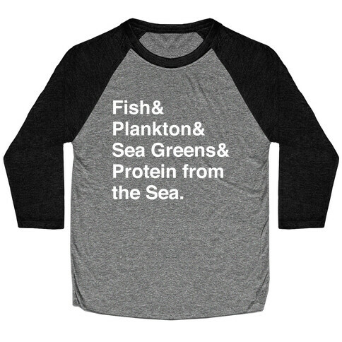 Protein From The Sea Baseball Tee