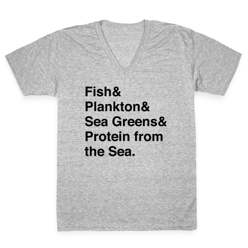 Protein From The Sea V-Neck Tee Shirt