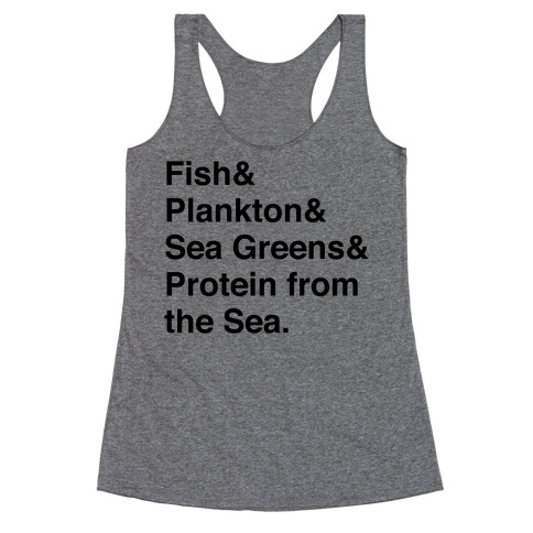 Protein From The Sea Racerback Tank Top