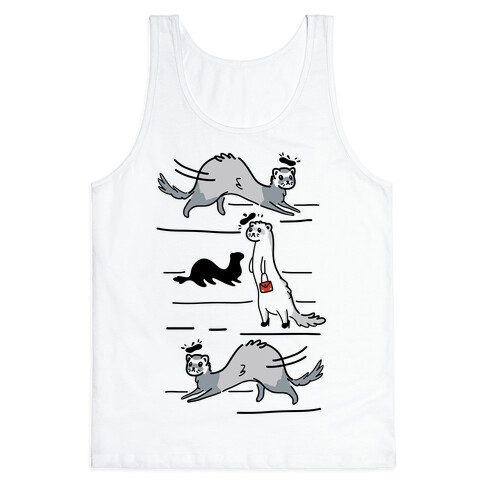 French Fashion Model Ferrets Tank Top