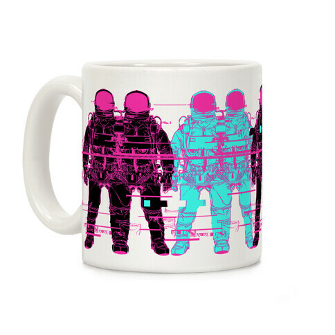 Astronaut Glitches Coffee Mug