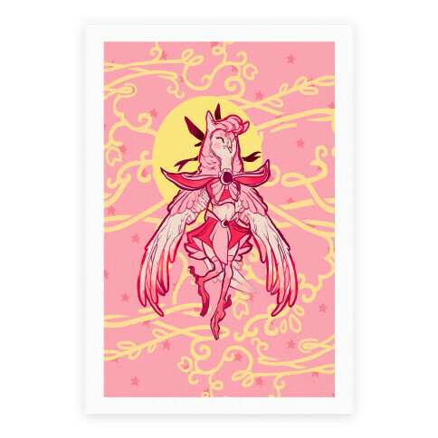 Magical Owl Girl Poster