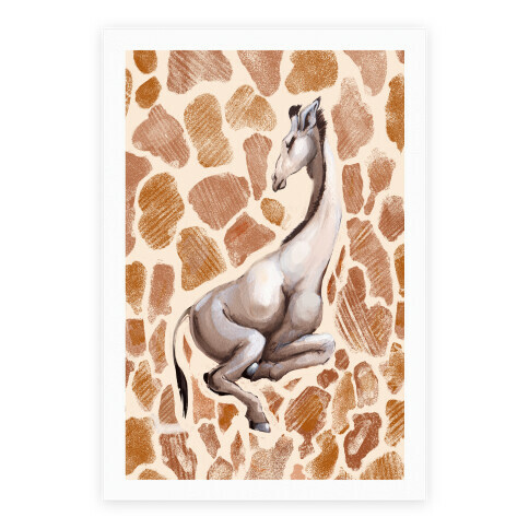 Spot Melt Giraffee Poster