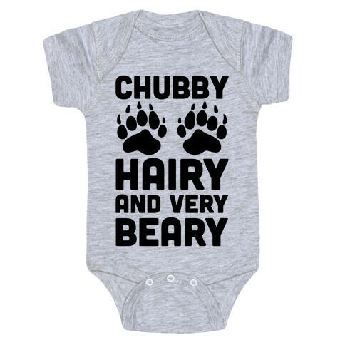 Chubby Hairy And Very Beary Baby One-Piece