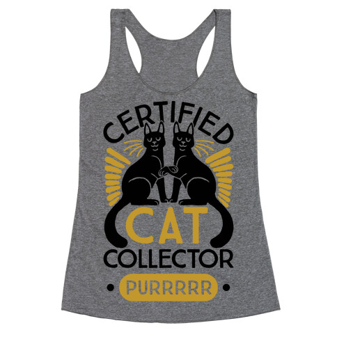 Certified Cat Collector Racerback Tank Top