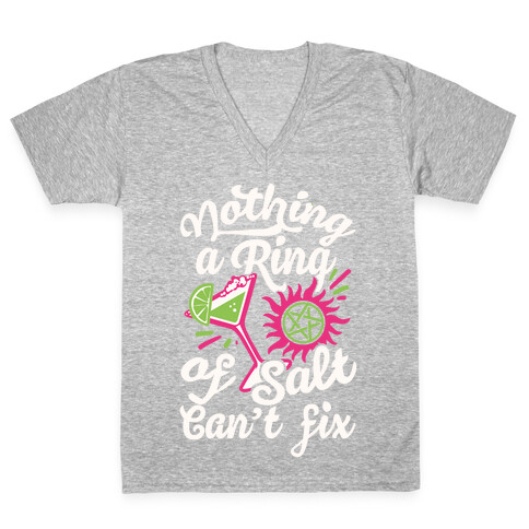 Nothing A Ring Of Salt Can't Fix V-Neck Tee Shirt