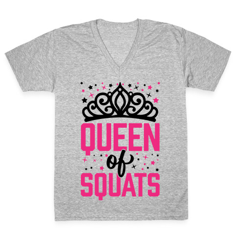 Queen Of Squats V-Neck Tee Shirt