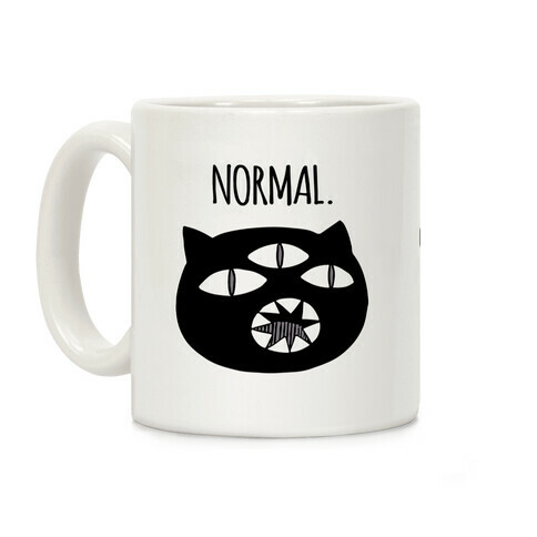 Completely Normal (Kuro cat) Coffee Mug