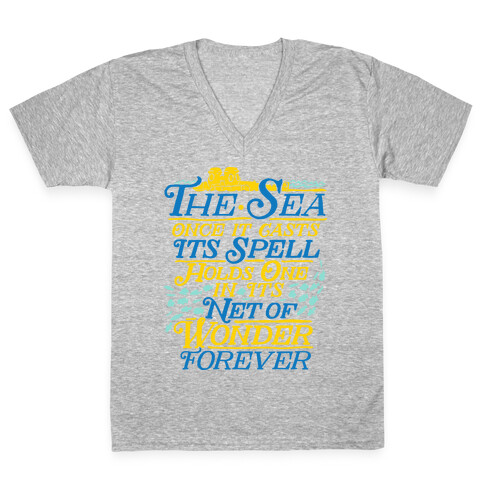 The Sea V-Neck Tee Shirt