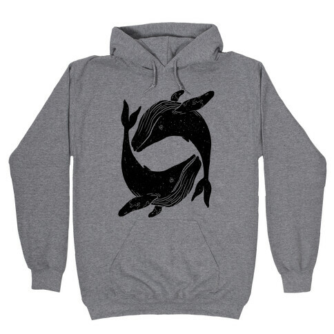 The Circle of Whales Hooded Sweatshirt