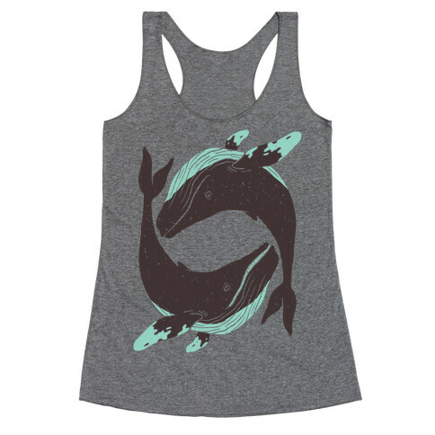 The Circle of Whales Racerback Tank Top