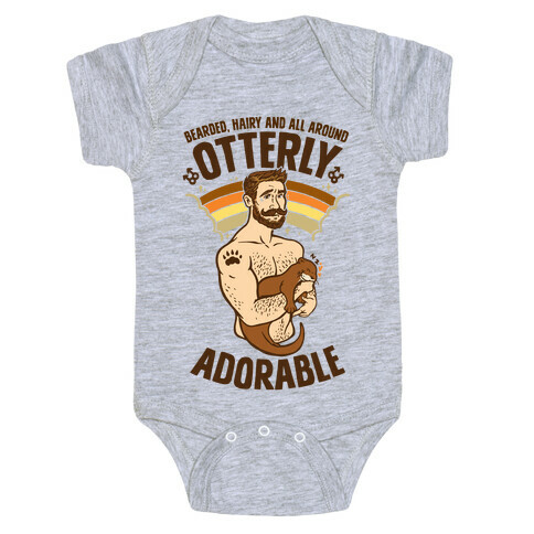 Bearded Hairy and All Around Otterly Adorable Baby One-Piece