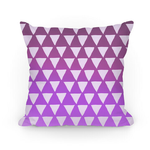 Triangle Purple Ombre Pattern Pillow