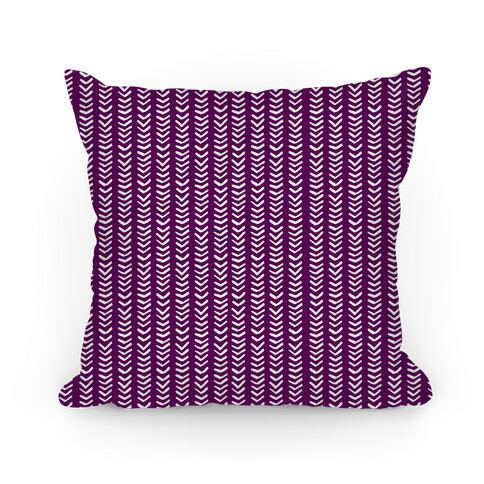 Mini Purple Chevron Pattern Pillow