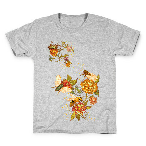 Florals & Insects Kids T-Shirt