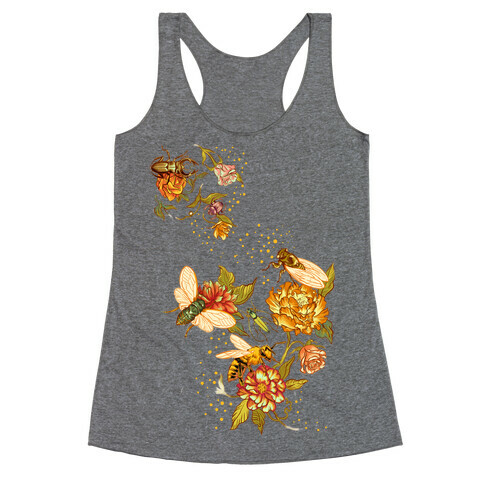 Florals & Insects Racerback Tank Top