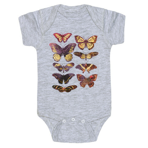 Butterfly Species Baby One-Piece