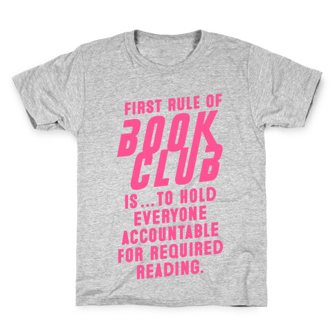 Book Club Rules Kids T-Shirt