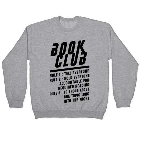Book Club Rules Pullover