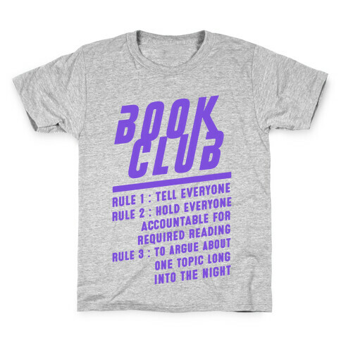 Book Club Rules Kids T-Shirt