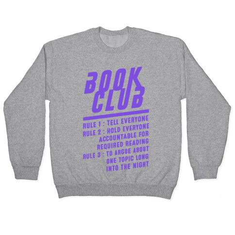 Book Club Rules Pullover