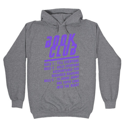 Book Club Rules Hooded Sweatshirt