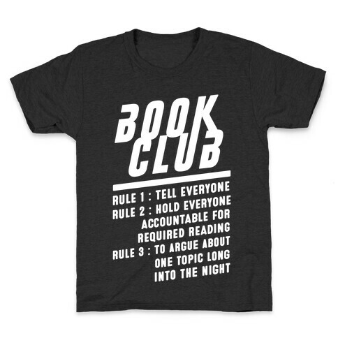 Book Club Rules Kids T-Shirt