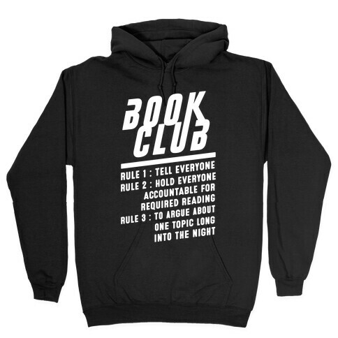 Book Club Rules Hooded Sweatshirt