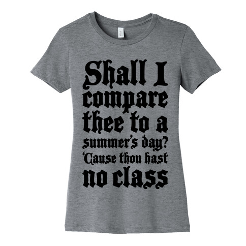 Shall I Compare Thee To A Summers Day? Womens T-Shirt