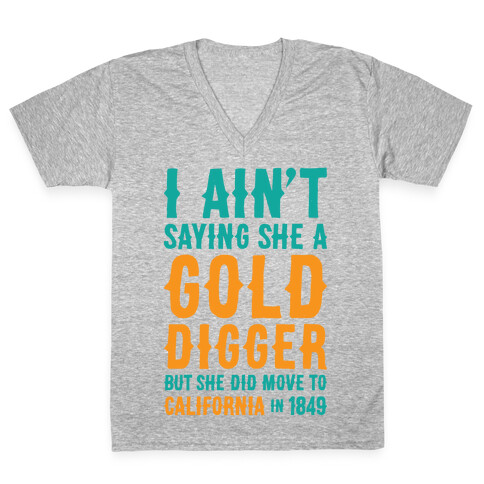 Gold Digger V-Neck Tee Shirt