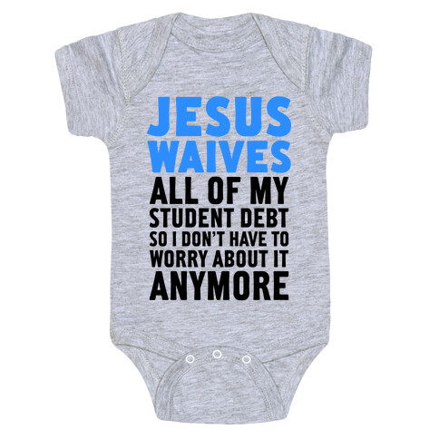 Jesus Waives Baby One-Piece