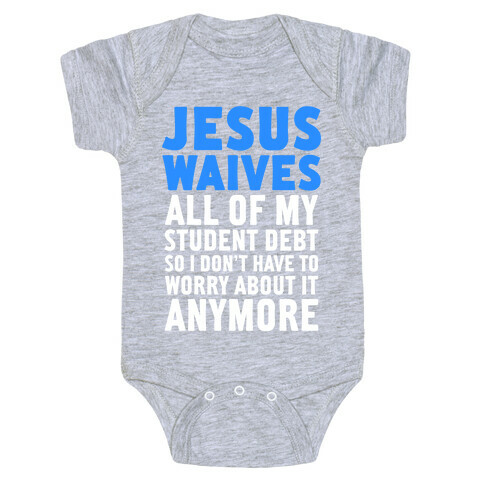 Jesus Waives Baby One-Piece