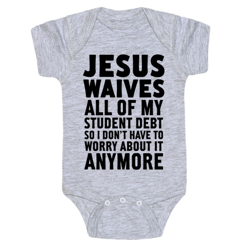 Jesus Waives Baby One-Piece