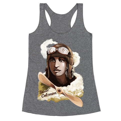 Queen Bess (Elizabeth "Bessie" Coleman) Racerback Tank Top