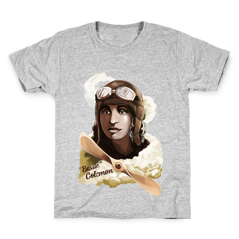 Queen Bess (Elizabeth "Bessie" Coleman) Kids T-Shirt