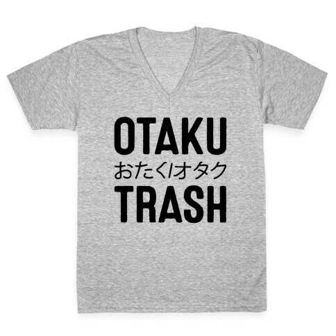 Oktaku Trash V-Neck Tee Shirt