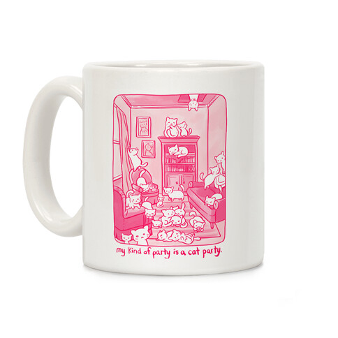 My Kind Of Party Is A Cat Party Coffee Mug