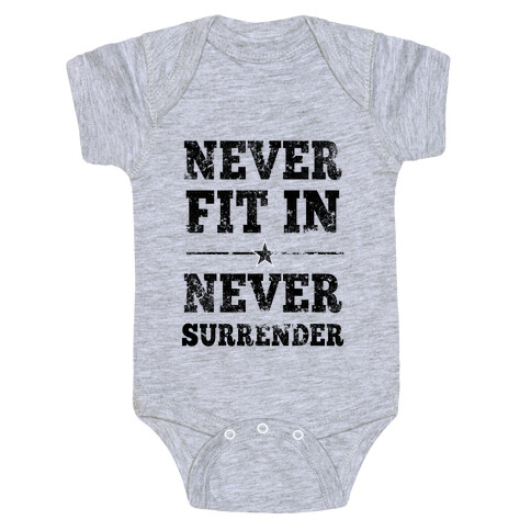 Never Fit In Baby One-Piece