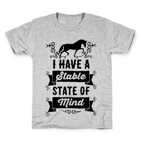I Have A Stable State Of Mind Kids T-Shirt