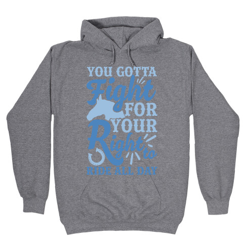 You Gotta Fight For Your Right To Ride All Day Hooded Sweatshirt