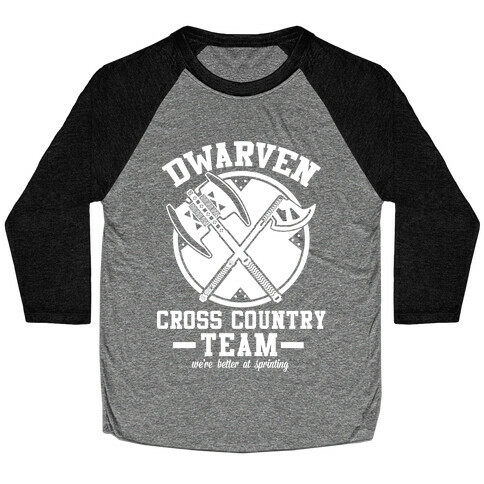 Dwarven Cross Country Team Baseball Tee