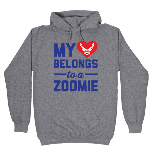 My Heart Belongs To A Zoomie Hooded Sweatshirt