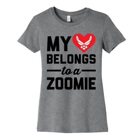 My Heart Belongs To A Zoomie Womens T-Shirt